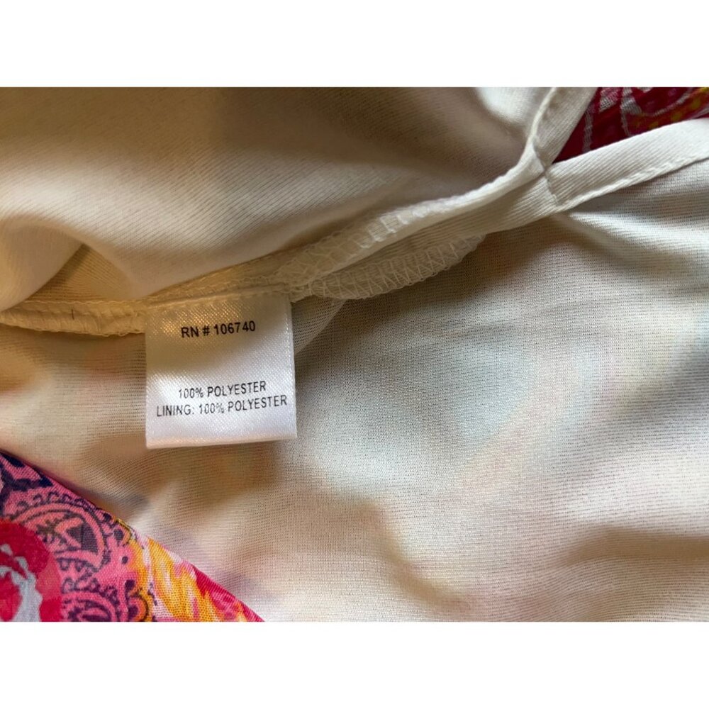 Vintage 90’s Chadwick’s Floral Maxi Skirt Sz Large Elastic Waist Sheer Cottage F - Picture 6 of 9